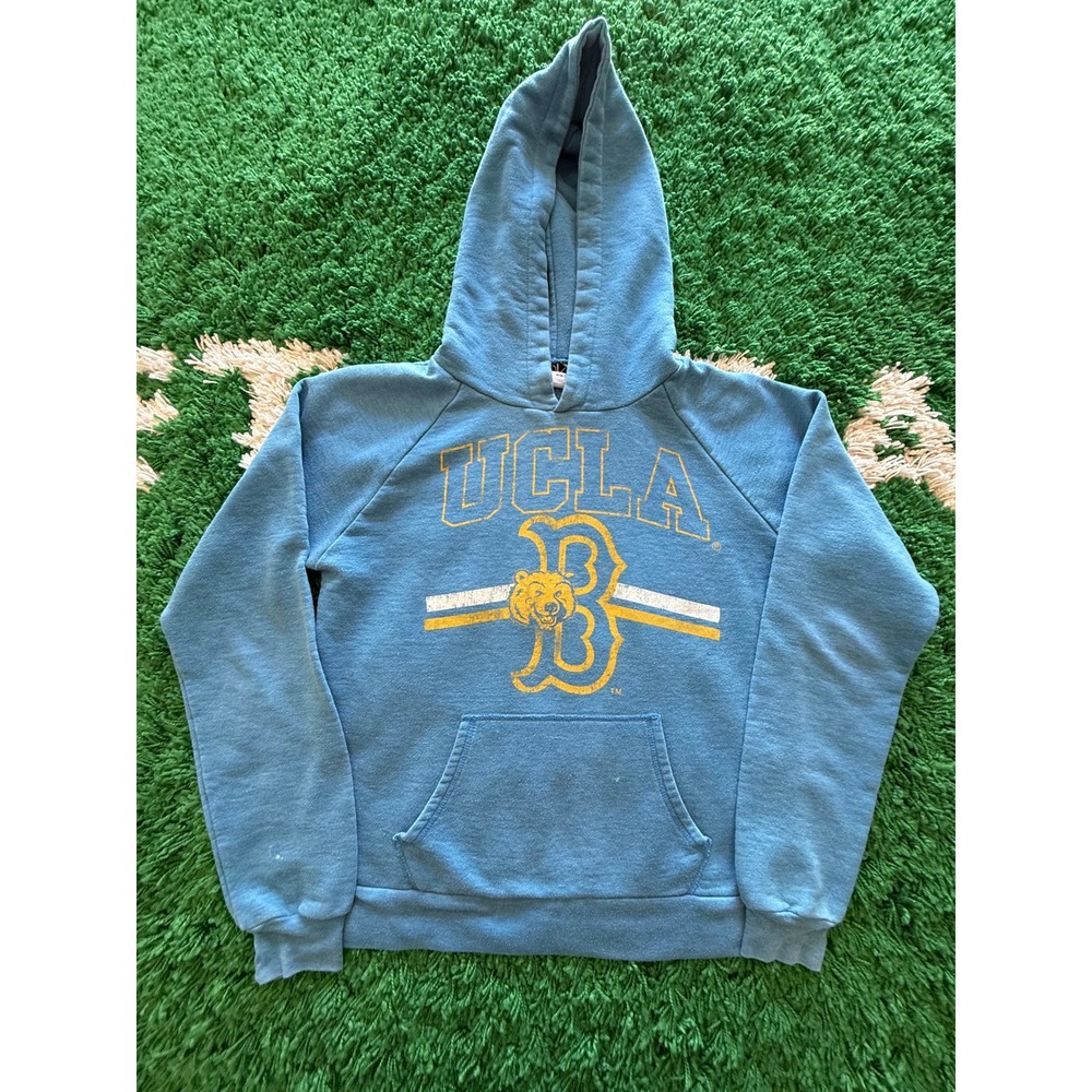 Recycled Karma UCLA Hoodie Mens M Blue Good Vintage Style Joe Bruin‎ Pullover